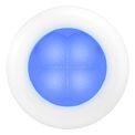 Hella LED RND SL BLUE 12V WHT RIM BB 2XT980502241