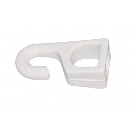 Kunststoffhaken f.6mm WEISS (10-Stück-Packung)