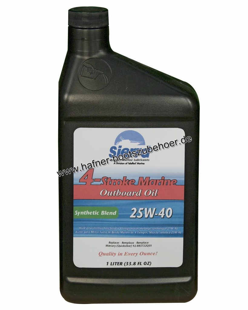 Synthetic Blend Mercury Outboard Engine Oil - 1 Ltr Ersatzteil Sierra Marine 18-9440-8