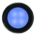 Hella LED RND SL BLUE 12V BLK RIM BB 2XT980502251