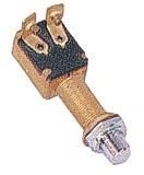 Druckschalter Messing verchromt