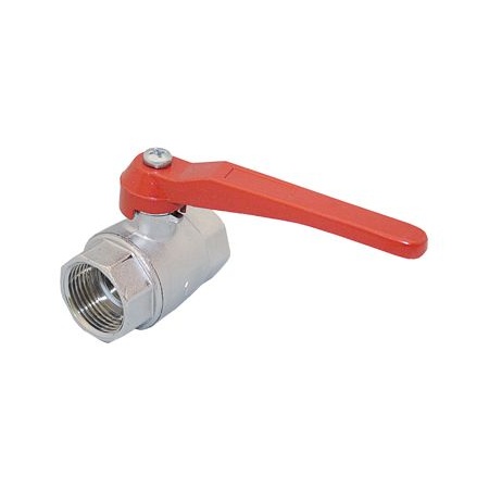 Kugelsperrventil Ms58 verchr. roter Hebel 3/8"
