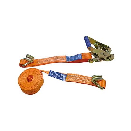 Spanngurt 35mm breit 4m lang mit 2 Spitzhaken