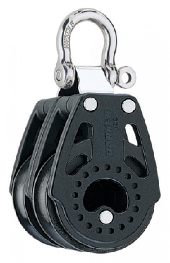 Harken 40mm Carbo Doppelblock fixiert