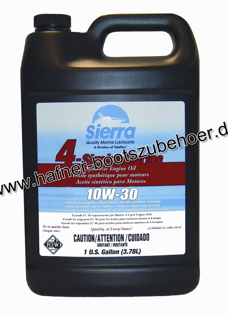 Synthetisches 4-Takt Aussenborder Öl 10W30 3,78 Liter Ersatzteil Sierra Marine 18-9690-3