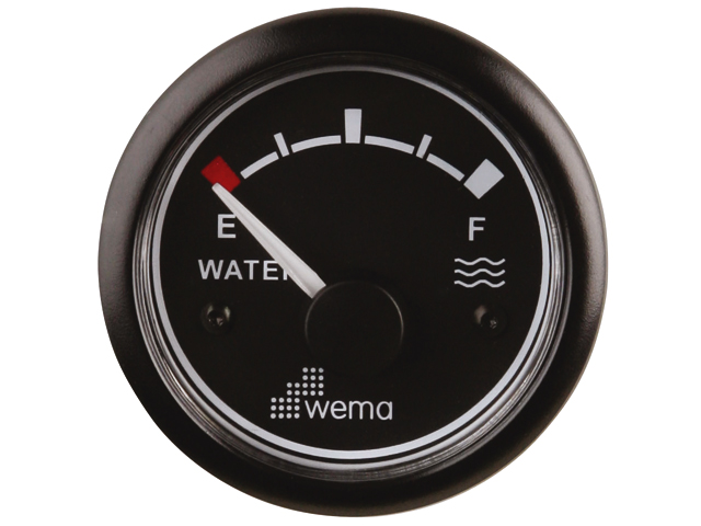 WEMA Tankanzeiger schwarz Water