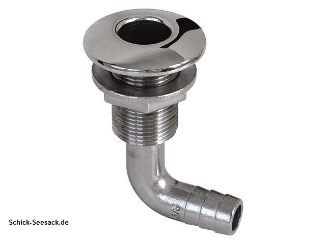 Borddurchlass Niro AISI316 19mm gebogen