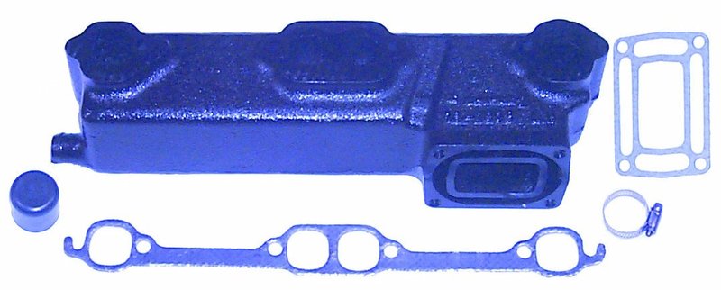 Auspuffsammler Backbordseitig für OMC, Johnson, Evinrude V-8 Ersatzteil Sierra Marine 18-1903