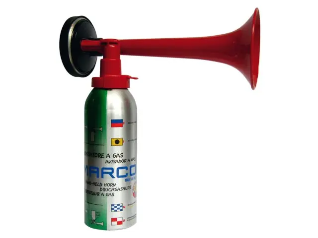 Nebelhorn mit Gas-Kartusche nicht brennbar
