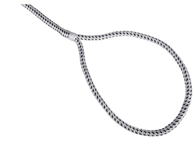 Festmacherleine aus Polyester mit 40cm Auge schwarz 12 mm/10 m