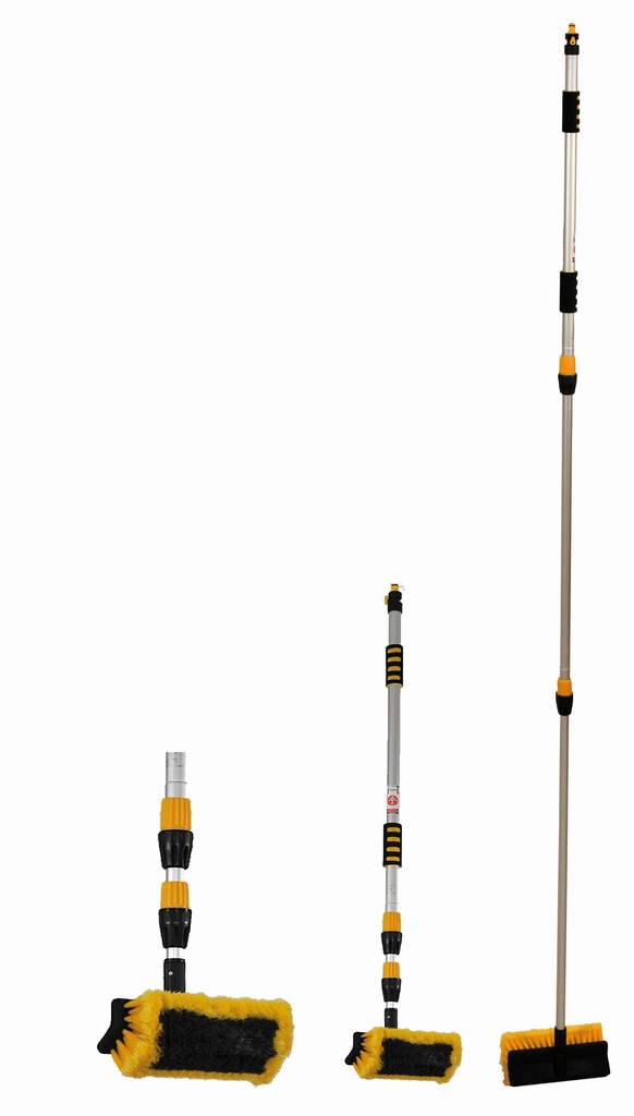 Yachticon Alu Waschbürste Deluxe, ausziehbar 90 - 175 cm
