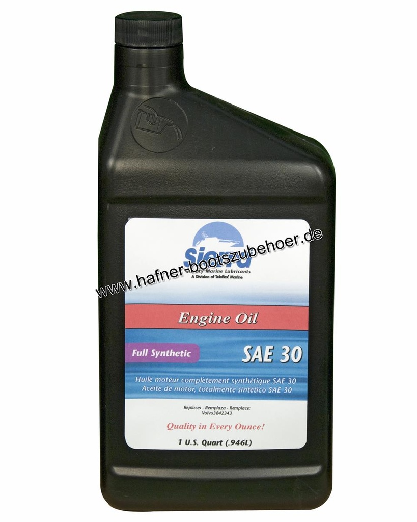Full Synthetic Engine Oil SAE 30 - Qt Ersatzteil Sierra Marine 18-9410-2