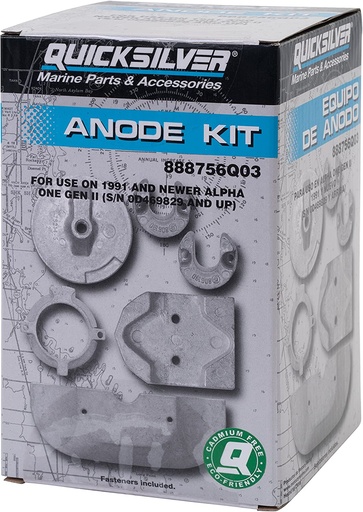 [888756Q03] ANODE KIT(ALUM) 888756Q03 Ersatzteil Mercruiser, Mercury ACT