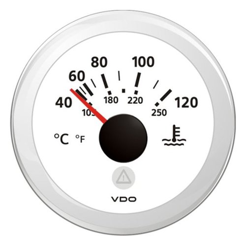 [BBA2C59514237] VDO VL Kühlwassertemperatur Anzeige 120°C, w