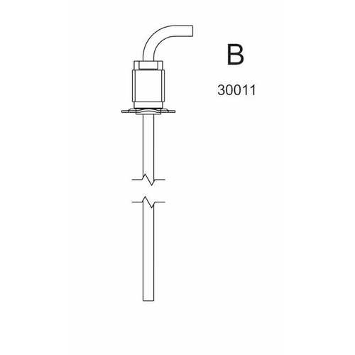 [BB30011Wallas] Wallas Tankanschluß inkl. Steigrohr 668 mm