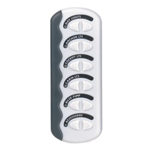 [BBCG2-6W-W] BEP Schalttafel DC Contour Generation II, 6xOn/Off