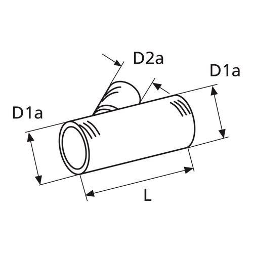 [BB1320472A] Webasto Abzweigstueck D60-60-60 45 Grad