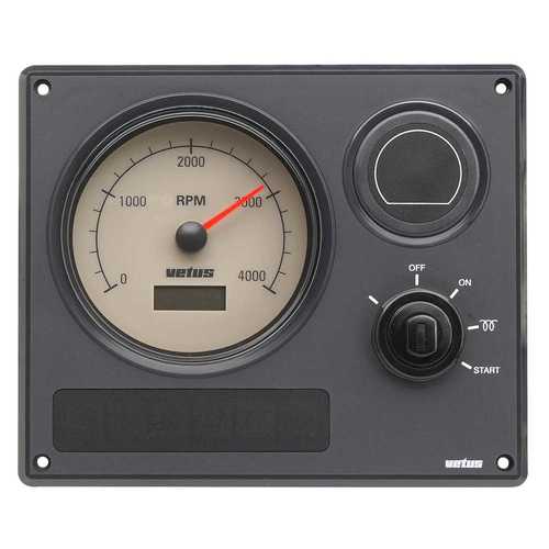 [BBMP21BN12A] Vetus Instrumentenpanel MP22, creme, 12 Volt