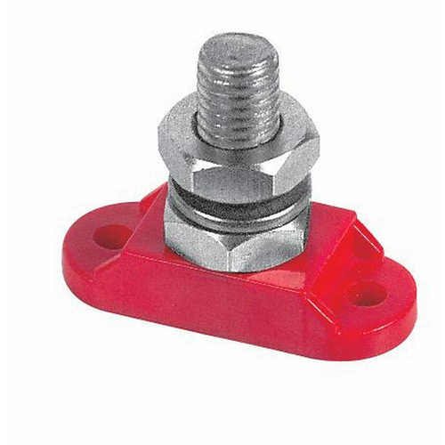 [BBIS-10MM-1R] BEP isolierte Bolzen einzeln 1x10mm positiv rot