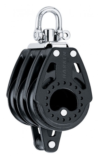 [40739] Harken 57mm Carbo Dreifach-Block mit Hundsfott
