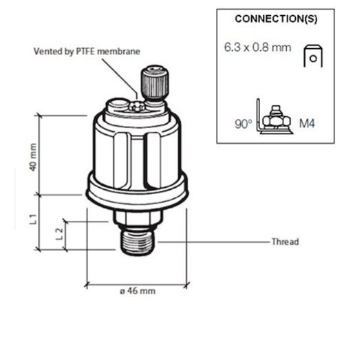 [BB360081029041C] VDO Öldruck Sensor 5bar/80psi, 1p, 1/8-27 NPTF