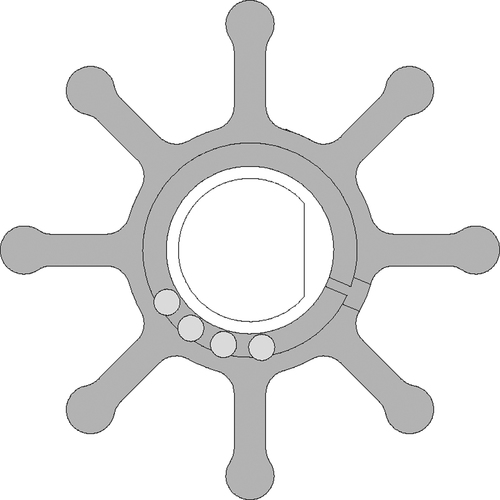 [BB09-703P-1] Johnson Impeller Ersatzteilkit MC97/EPDM, 66,7mm