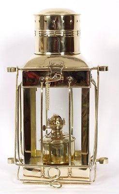 [31720] Cargo-Lampe Touch-on 230V Messing antik-finish