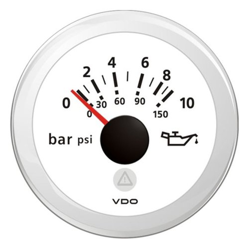 [BBA2C59514199] VDO VL Motoröldruck Anzeige, 10 bar, weiß