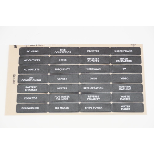 [BBSET-5N] BEP Label Aufkleber Set für Schaltpanel