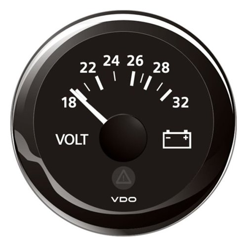 [BBA2C59512458] VDO VL Voltmeter 18-32V, schwarz