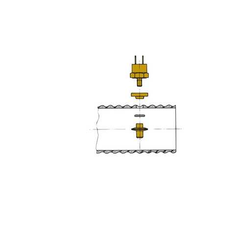 [BBXHSH] Vetus Auspufftemperaturalarm-Sensor für Schlauch