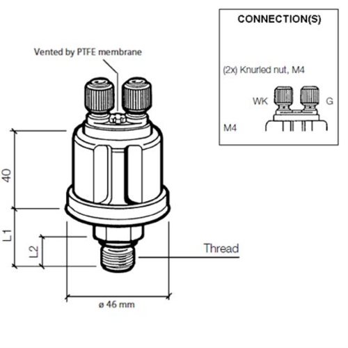 [BB360081030049K] Veratron VDO Öldruck Sensor 5bar/80psi, 1p,  1/8-2