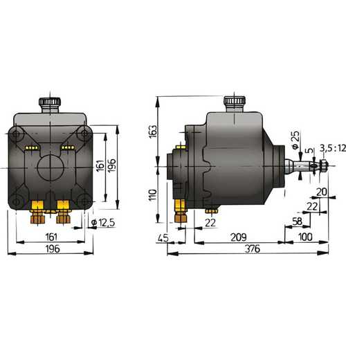 [BBMTP151B] Vetus Hydraulik-Pumpe MTP151B