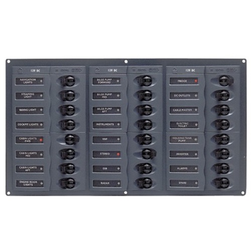 [BB905NM] BEP Trennschalter-Panel DC 12V, 24-fach