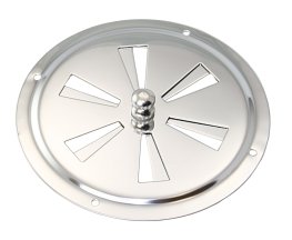 [27148] Rundlüfter Edelstahl 127mm Ø Stellschraube Mitte