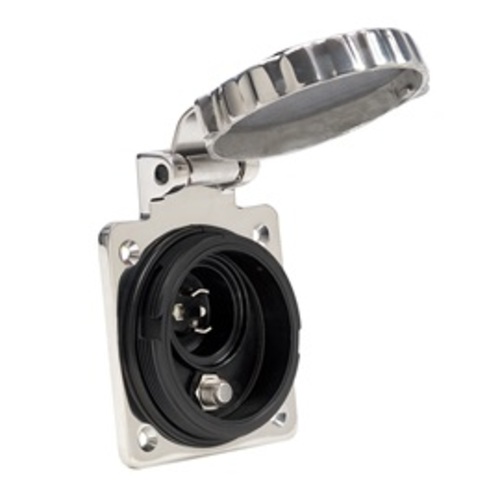 [BBPH6592TV-SS] Marinco Telefon und Kabel TV Einbaudose INOX