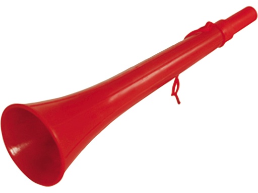 [32490] Mundnebelhorn Ø 8 cm Länge 300mm, rot