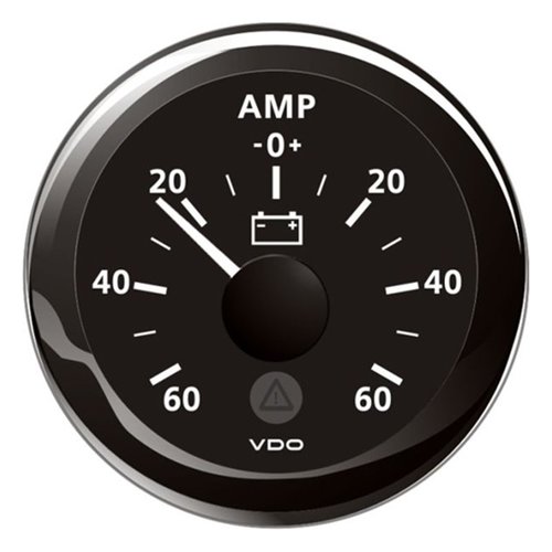 [BBA2C59512328] VDO VL Amperemeter -60/+60A, schwarz