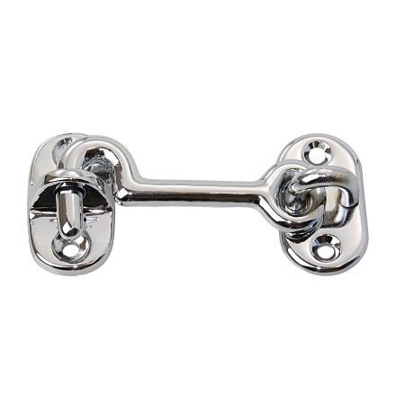 [25425] Türhaken mittelschwer Messing verchromt 75mm