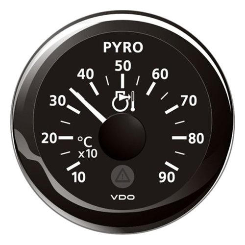 [BBA2C59512332] VDO VL Pyrometer Anzeige 900°C / 1650°F,  schwarz