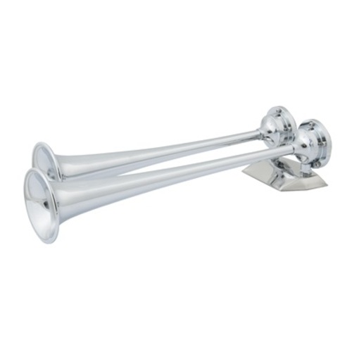 [BB10106] Mari Druckluft doppelhorn Messing vercromt 12 Volt