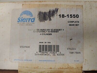 [18-1550] Kompletter Getriebesatz Mercury 4-Zylinder Ersatzteil Sierra Marine 18-1550