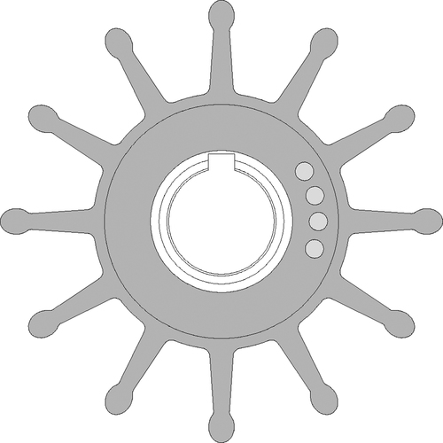 [BB09-704BT-1] Johnson Impeller Ersatzteilkit MC97/EPDM, 84,1mm