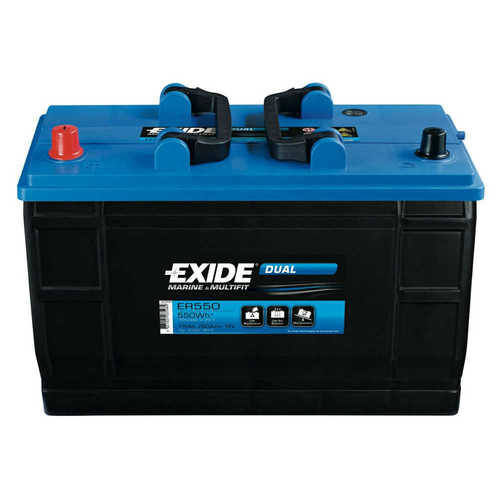 [BBER550] Exide Dual Säure-Batterie, 115Ah, 550Wh, 12V