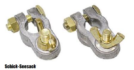 [30117] Batterie-Schraubklemmen mit Flügelmutter